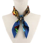 Scarves Factory Scarves Fashion Colorful 100% Silk Twill Custom Geometric Design Digital Printing Ladies Luxury Scarves