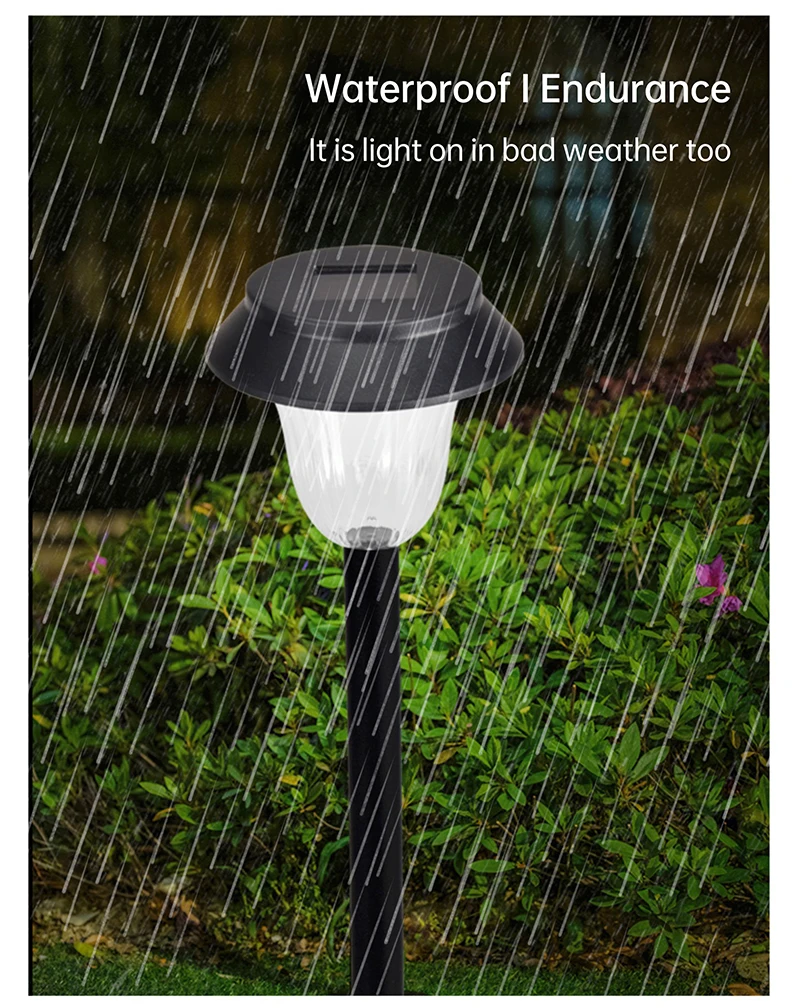 Outdoor Easy Install Pathway Yard Villa Decoration Solar Lawn Light waterproof solar led garden light