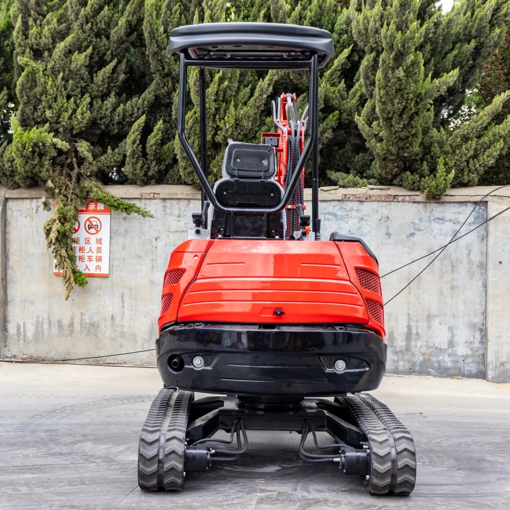 product heavy duty 2500kg earth moving machine with bagger attachment small excavator for trenching landscaping ce certified-13