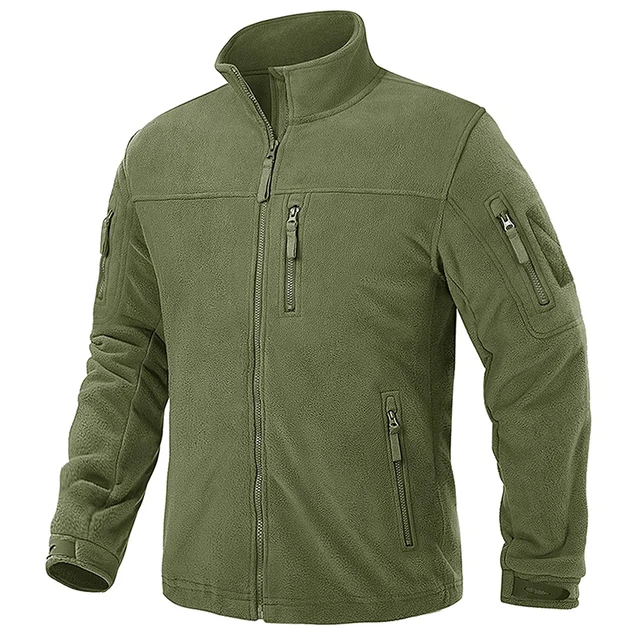 Best-Selling Men's Thermal Windproof Fleece Jackets Hunting Lightweight Outerwear Full Zip Warmth Hiking Work Travel Jacket Coat