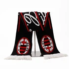 Scarves High Quality Custom Jacquard Knitted Football Soccer Fan's Scarves With Logo