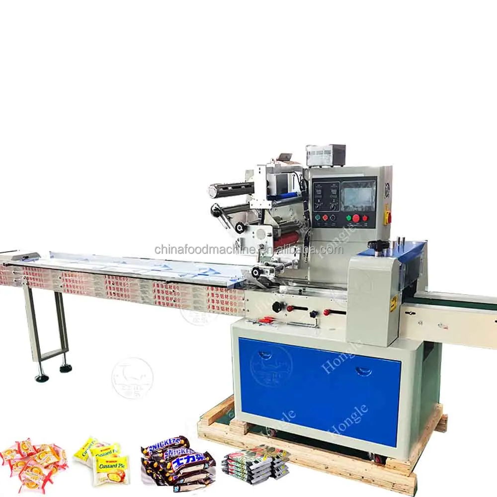 Horizontal Flowpack Pillow Type Face Mask Chocolate bar Ice Condom Protective Clothes Packing Sealing Machine details
