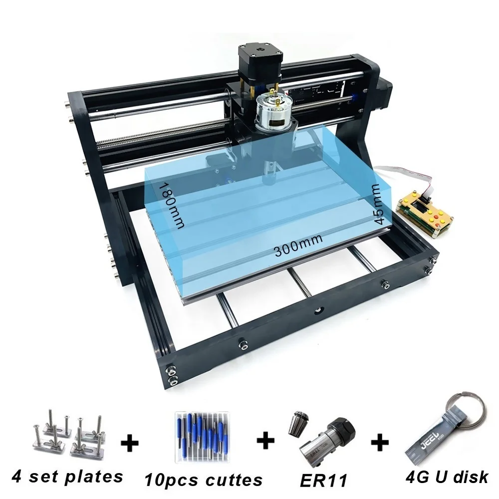 Details about   Laser Engraving Machine GRBL DIY 3 Axis PBC Milling Wood Router With Offline Kit 