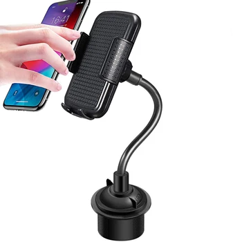 Cup Phone Holder for Car Universal Adjustable Gooseneck Cup Holder Cell Phone Mount