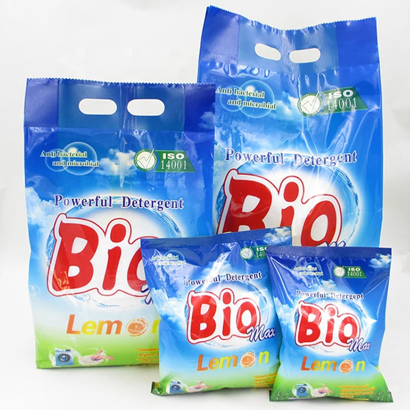 Highly for Active Industrial Laundry Detergent Powder Wholesale Lemon Scented High Foam Neutral Soap Powder Disposable Bulk Soap manufacture