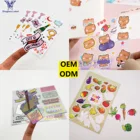 Wholesale Waterproof Foil Self Adhesive Printing A4 A5 A6 Vinyl Kiss Cut Circle Customized Sticker Sheets
