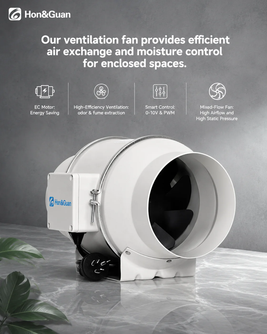Duct Inline Fan, 736, CFM, HVAC - detail 6