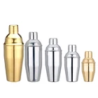 Cocktail China Sliver Color Custom Logo Stainless Steel Mini Laser Cocktail Shakers