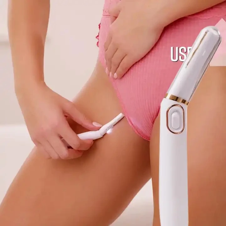 LED Light Women's Eyebrow Hair Removal Razor Waterproof Eplilator Bikini Shaver for Household Use