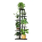Metal Planter 6-Tiers 7-Tiers Tall Metal Plant Stand Planter With Rack Plant Stand Shelf Outdoor Metal Garden Planter