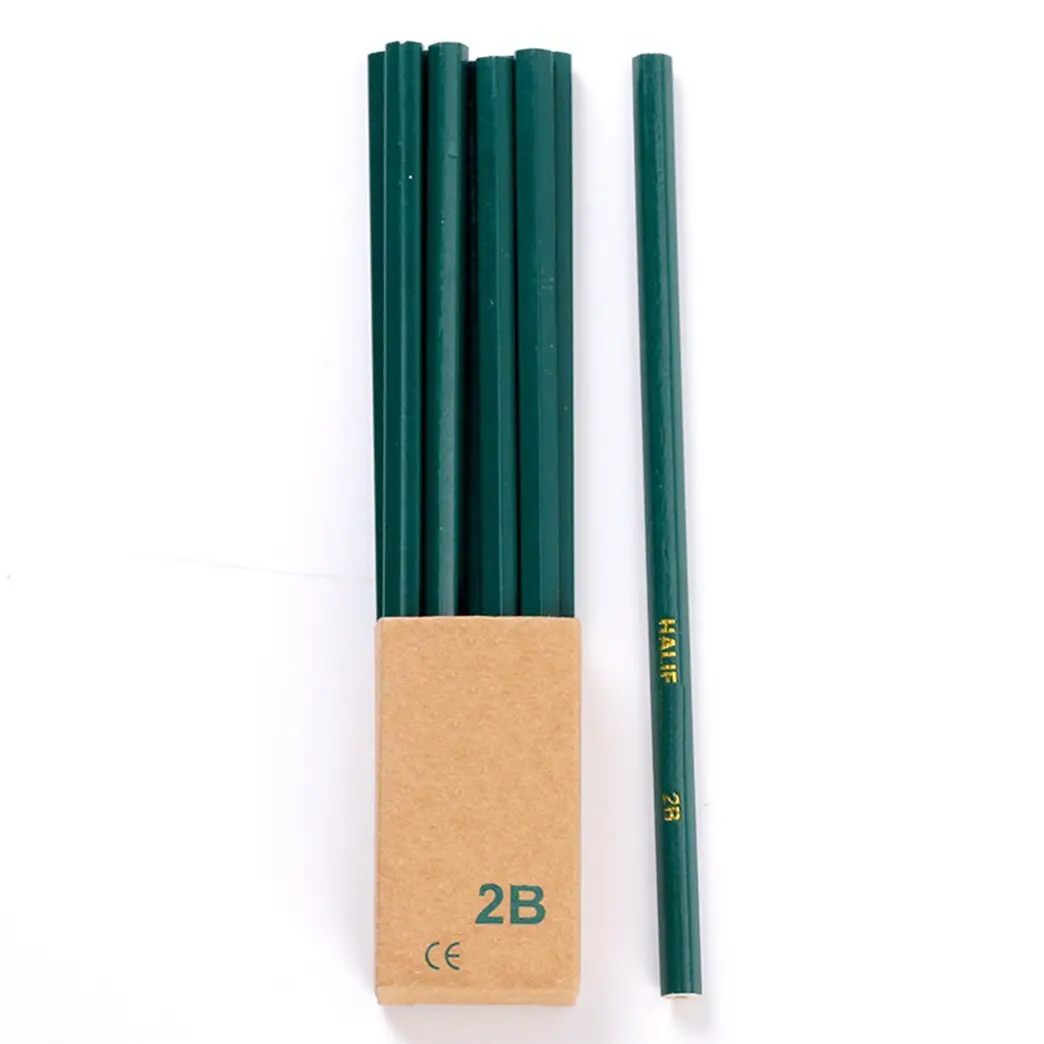 OEM Personalized Custom Children 2B Wood Pencil With Printed Logo For School High Quality Cheap Wooden HB Standard Pencils