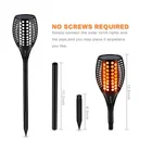 Landscape 31LED Solar Flame Torch Light Waterproof Garden Decor Landscape Lawn Lamp Path Lighting Torch Outdoor Light