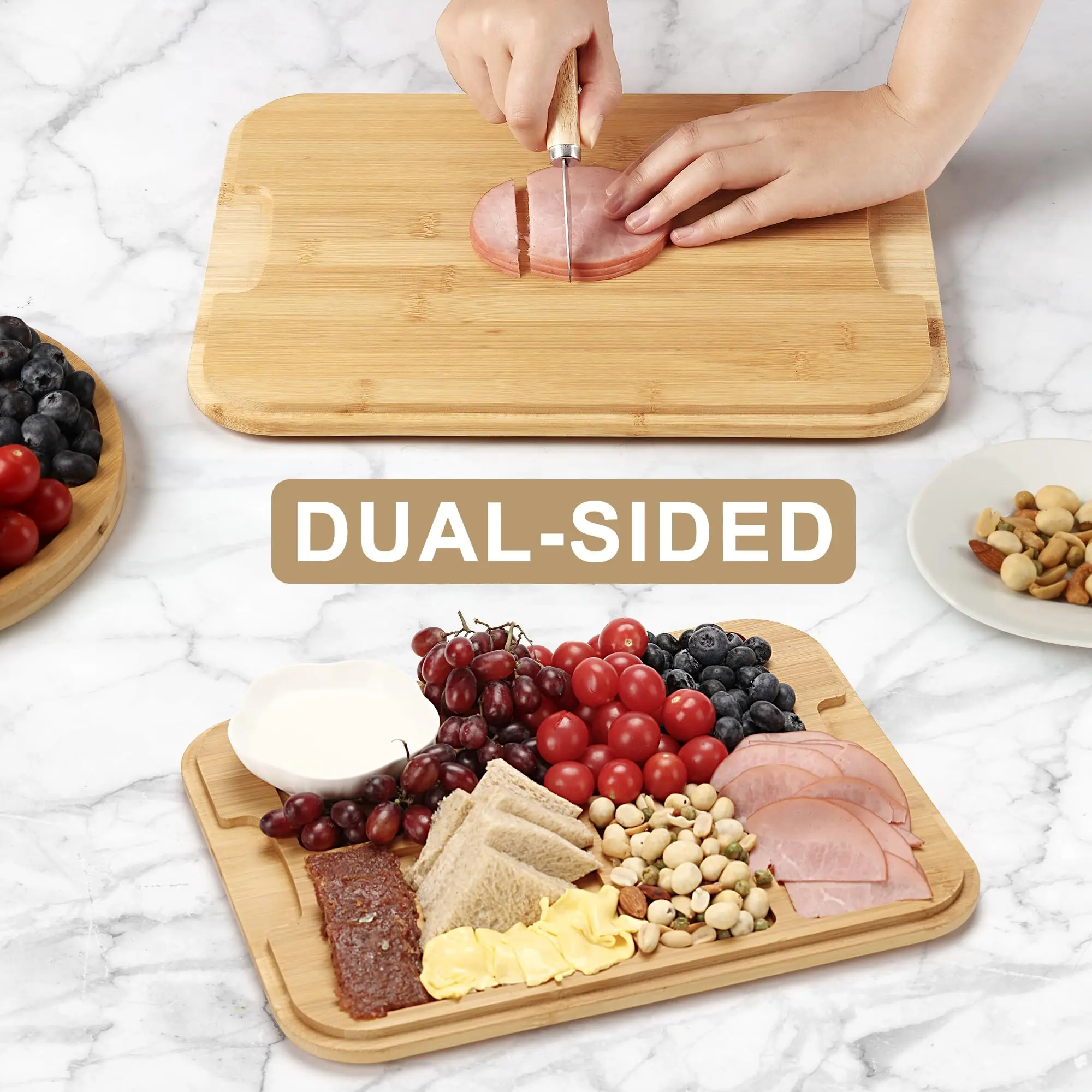 product christmas gift kitchen cheese tool cheese board serving tray with lid party gatherings portable can be taken out cutting board-5