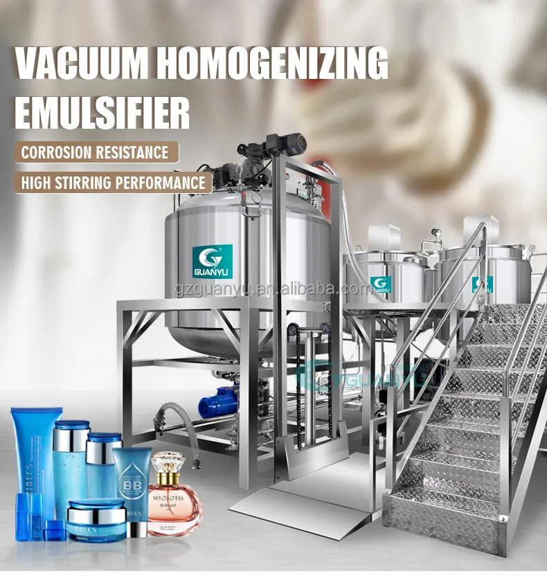 Guanyu L Cream Homogenizing Emulsifier Mixer Cosmetic Vacuum