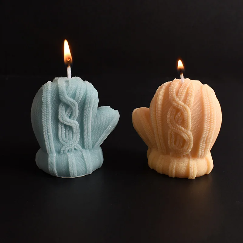 Christmas Candle Shaped Silicone Molds Non-Toxic Reusable Cake Tools with Non-Stick Surface details