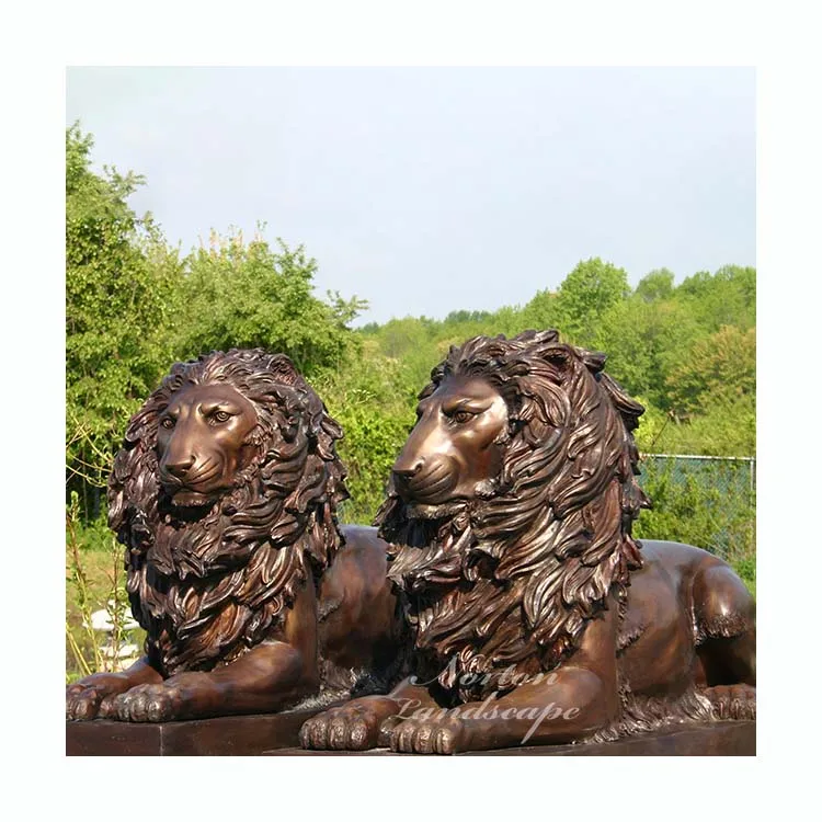 Outdoor Garden Decoration Metal Animal Statue Big Casting Bronze Brass Lion Statues Sculpture Buy Antique Life Size Copper Brass Bronze Lion Statue Life Size Bronze Lion Statue Garden Decoration Lion Statue Indoor