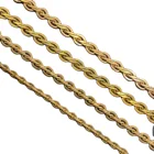 Zircon Copper Copper Online Wholesaletor HS Zircon Plated Gold Hollow Tubular Copper Jewellery Chain