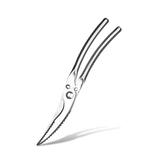Heavy Duty Multifunction Chicken Bone Poultry Shears Meat Fish Kitchen Scissors With Spring Loaded Lock