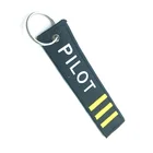 Key Chain Custom Embroidery Pattern Remove Pilot Before Flight Key Chain For Motorcycles Cars