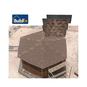 Economic factory supply  roof tiles gray double layer mixed laminated asphalt shingles