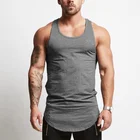 Singlet Wholesale Custom Cotton Stringer Gym Vest Fitness Singlet Workout Muscle Bodybuilding Mens Tank Top