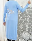 China Factory Best Selling Coat Designed Long Pocket Cardigan Sweater Office Lady Swearter