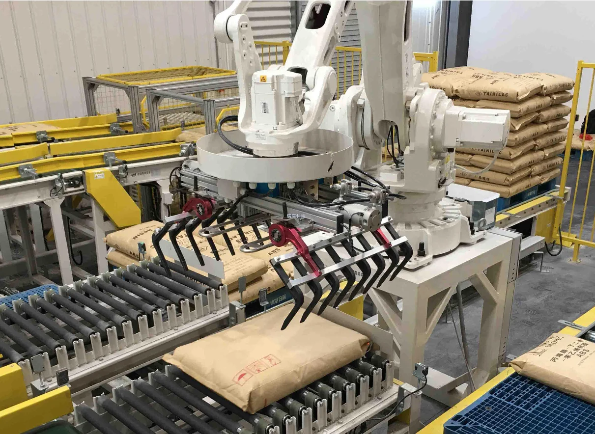 Robot Arm Carton Packs Palletizer System Automatic Robot Paletizador