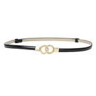 Women's Belt New Women's Belt And Metal Buckle PU Belt Fashion Thin Belt 2021 NEW