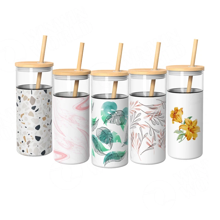 Sublimation blank glass boba tea cup,insulated travel cup smoothie glass tumbler with boba straws for smoothie,coffee,boba tea Sublimation blank glass boba tea cup,insulated travel cup smoothie glass tumbler with boba straws for smoothie,coffee,boba tea