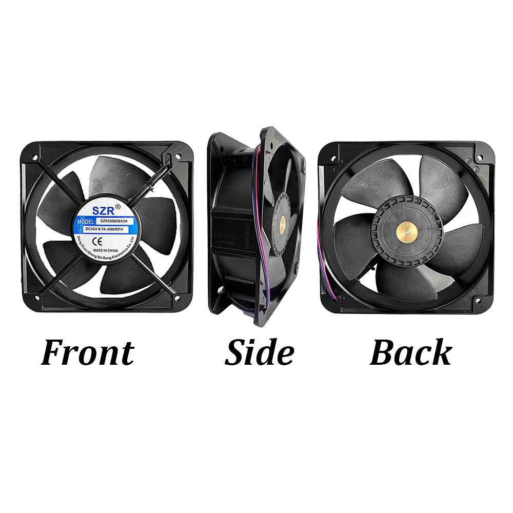 Axial Flow Fan, SZR20060, 12/24/48V, Brushless, 2500RPM - detail 14
