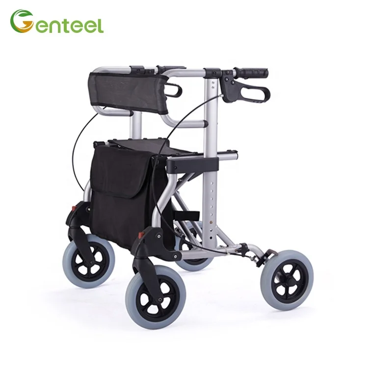 Folding Bariatric Rollator Walker Height Adjustable Heavy Duty Rollator Aluminium Walker For - Buy Heavy Duty Rollator With Four 8'' Wheels For Handicapped Elderly Disabled Elderly Care Products,Foldable Quick