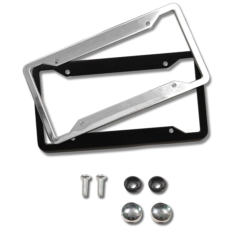 Stainless Steel Car Accessories 2024 License Plate Frame for USA factory
