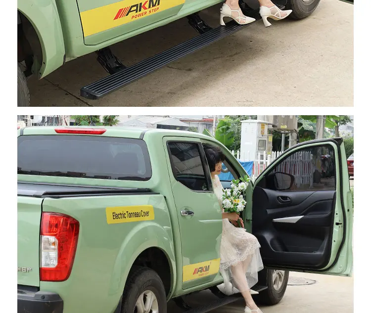 Noble Compangy Manufacture Aluminum Alloy Automatic Electric Side Step for Nissan Navara NP300 Running Boards 2022 details