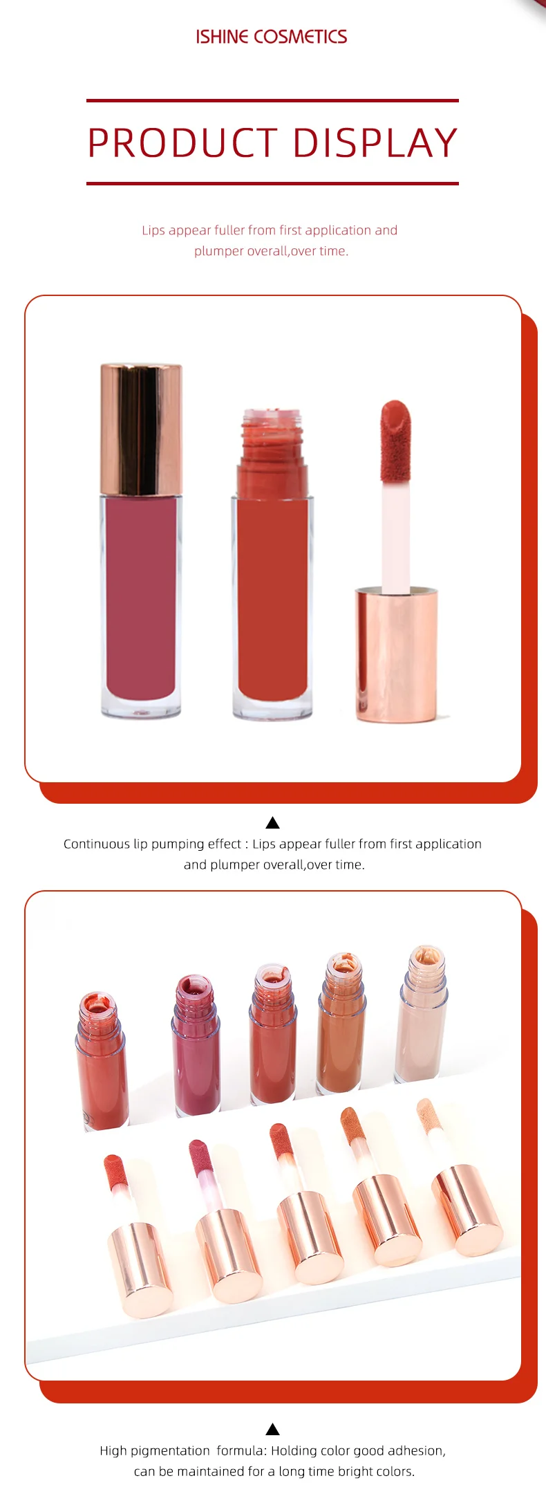 Wholesale Custom Your Own Logo Nude Lipgloss Liquid Private Label Lip