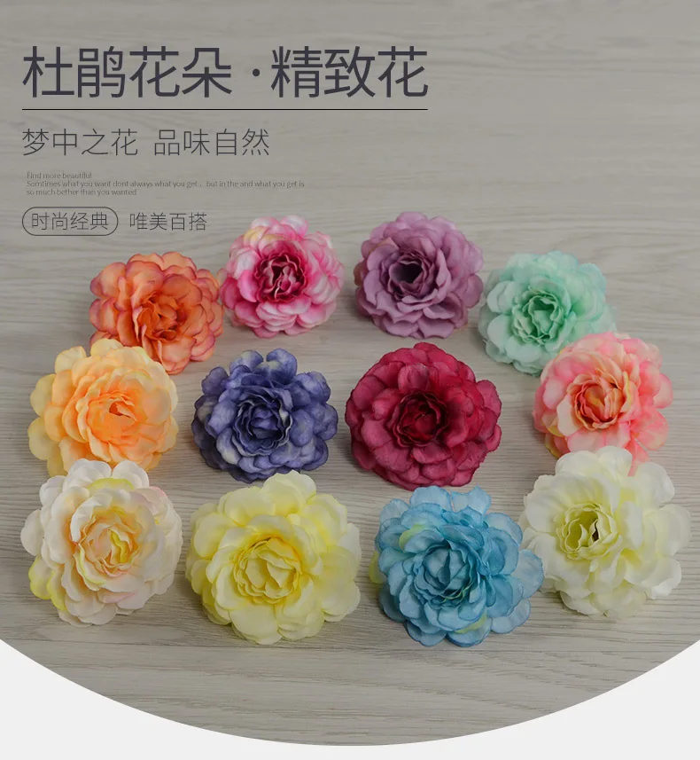 2024 2024 5cm Faux Flower Heads In Bulk Wholesale Flower Head Silk ...