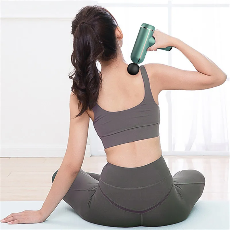 Comfortable Effective Deep Tissue Body Massage Gun USB Rechargeable Mini Muscle Massager Gun
