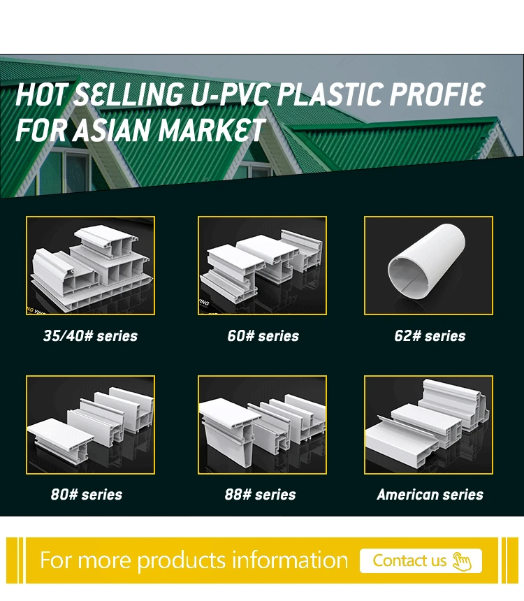 Upvc Pvc Profile Windows Plastic Extrusion Profil Manufacturers Pvc