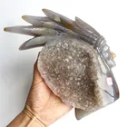 Agate Wholesale Hand Carved Natural Indian Agate Geode Crystal Skulls