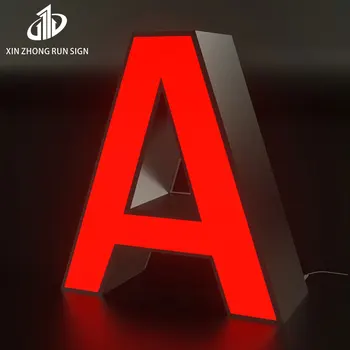 Advertising Illuminated Outdoor Light Led Letter Business Store Front Sign 3d Acrylic Light Up Custom Logo 3d Letters Sign