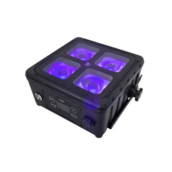 Outdoor Waterproof 6in1 LED Par Light Battery Powered Wireless DMX512 RGBWAUV Wedding Stage Concert Party Lighting