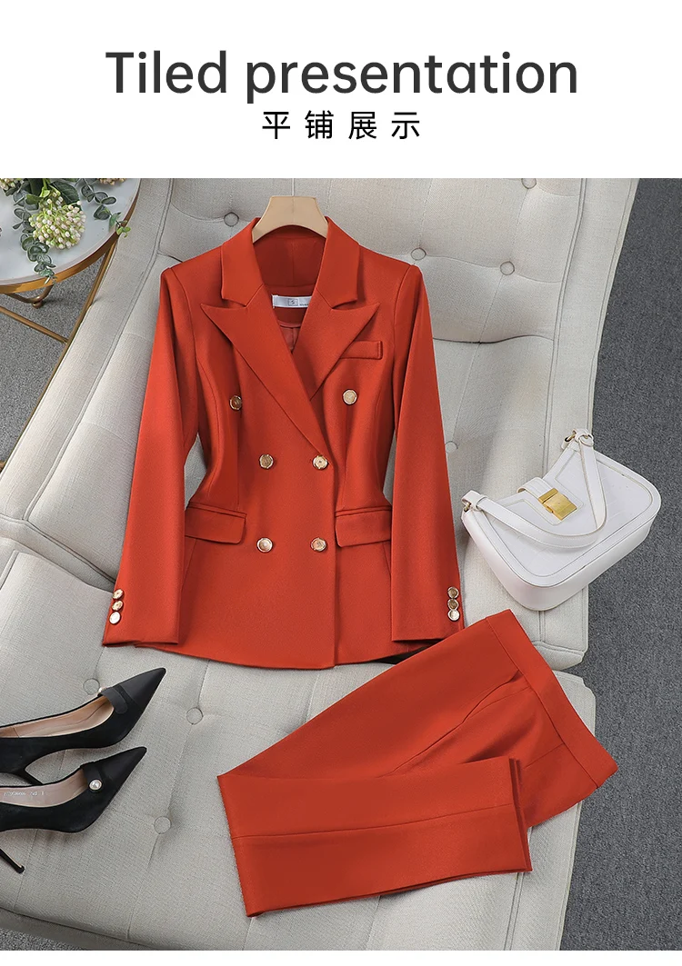 ladies tuxedo pant suit design for women    