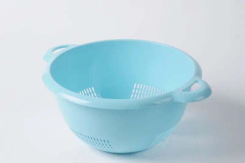 Multi Color Plastic Strainer Colander with 2 Handles Plastic Sieve Basket Big Size