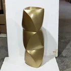 Decoration Pots Indoor Floor Home Decoration Golden Irregular Shape Flower Vases Pots