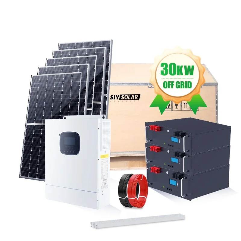 Residential Complete Hybrid Off Grid Solar Power System W Kw Kw