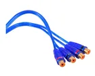 Car Car Universal 4 Channel RCA Ground Loop Isolator Line Noise Filter Eliminator 50W Blue
