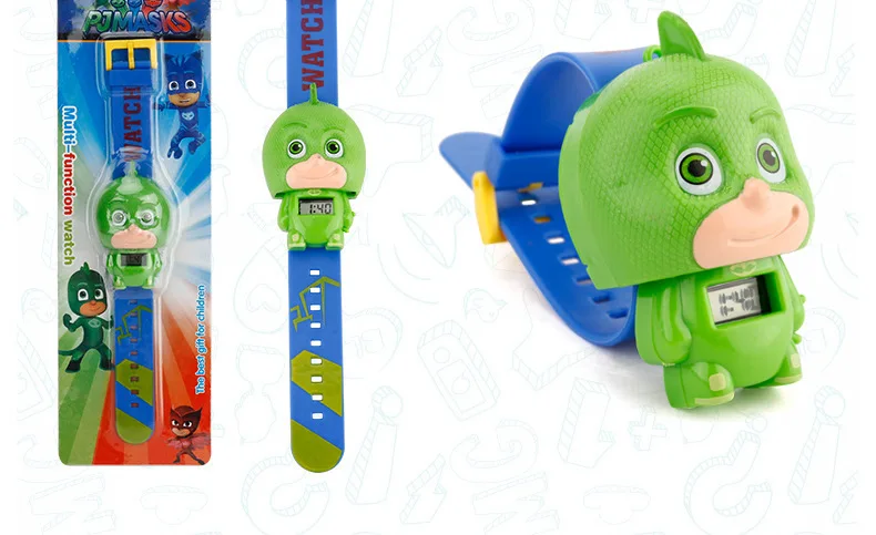 Hot selling Kids watch  Transformation toys for kids in Marvel cute shape  Spider-Man Q version children's toy gift