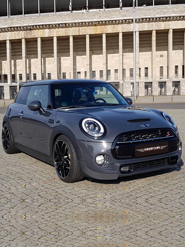 product front bumper front splitter for bmw mini cooper f56 body kit 2014 2021 auto parts car accessories-5