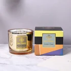 Gem Wholesale Luxury Marble Shiny Logo Crystal Infused Gem Chakra Soy Wax Aromatherapy Scented Candles