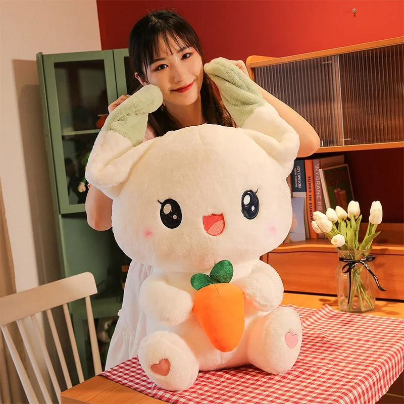 Carrot Rabbit Plush Toy Doll Cartoon Animal Doll Birthday Gift Girl Cross border Rabbit Doll