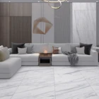 Tile White And Gray 600x600 Matte Marble Ceramic Glazed Porcelain Tile